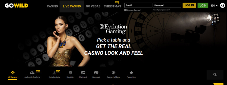 go wild online casino recensie