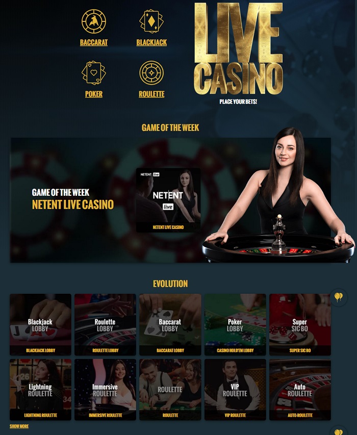 live casino no account