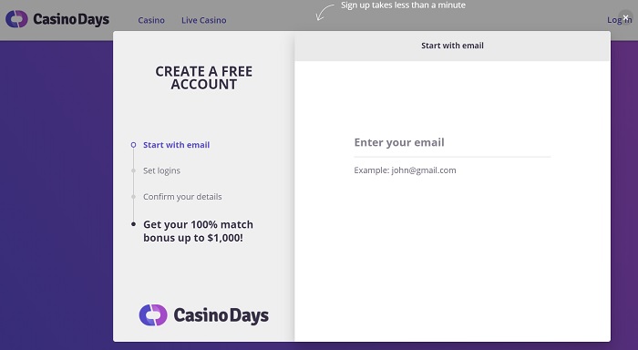 casino days bonus